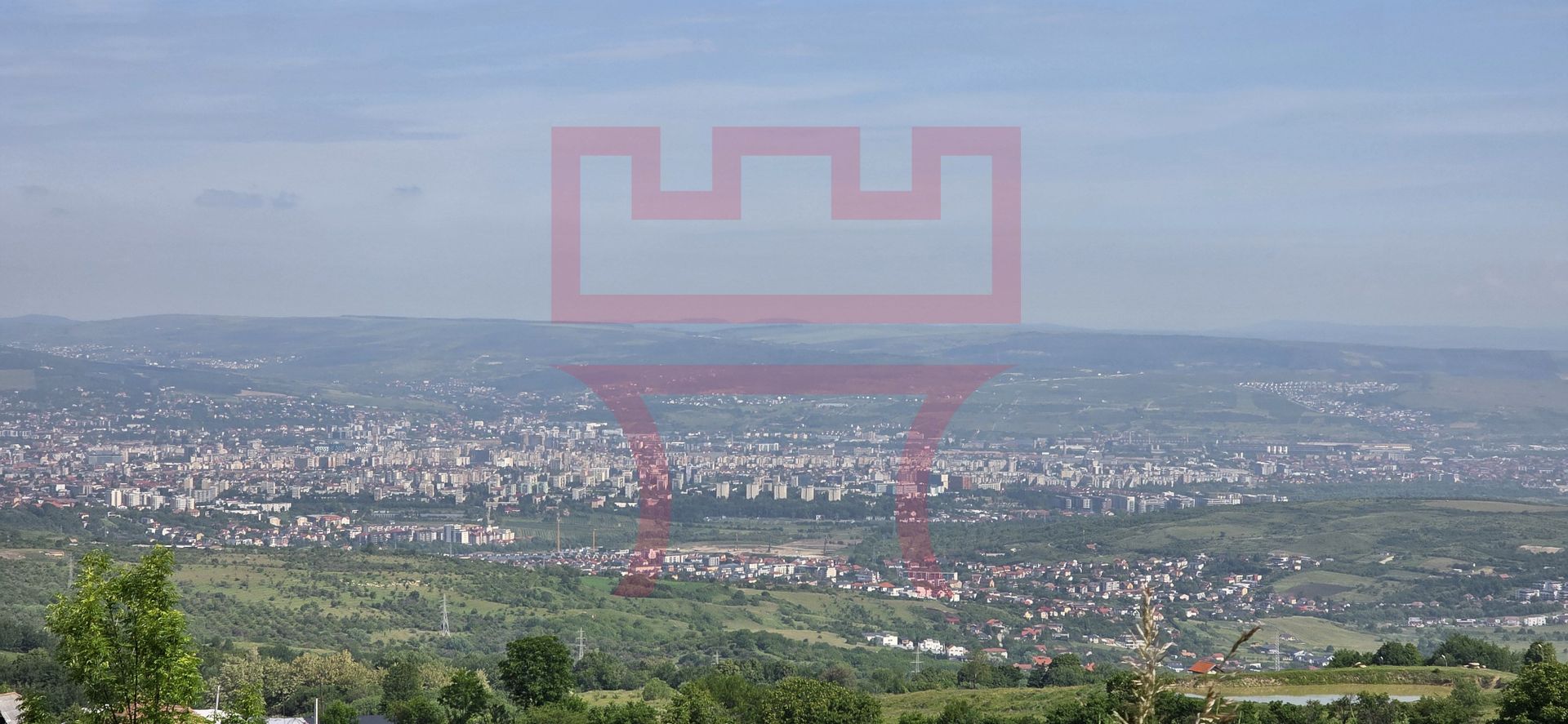 Teren Feleacu 2.800mp parcelabil 4 unitati utilitati asfalt panorama