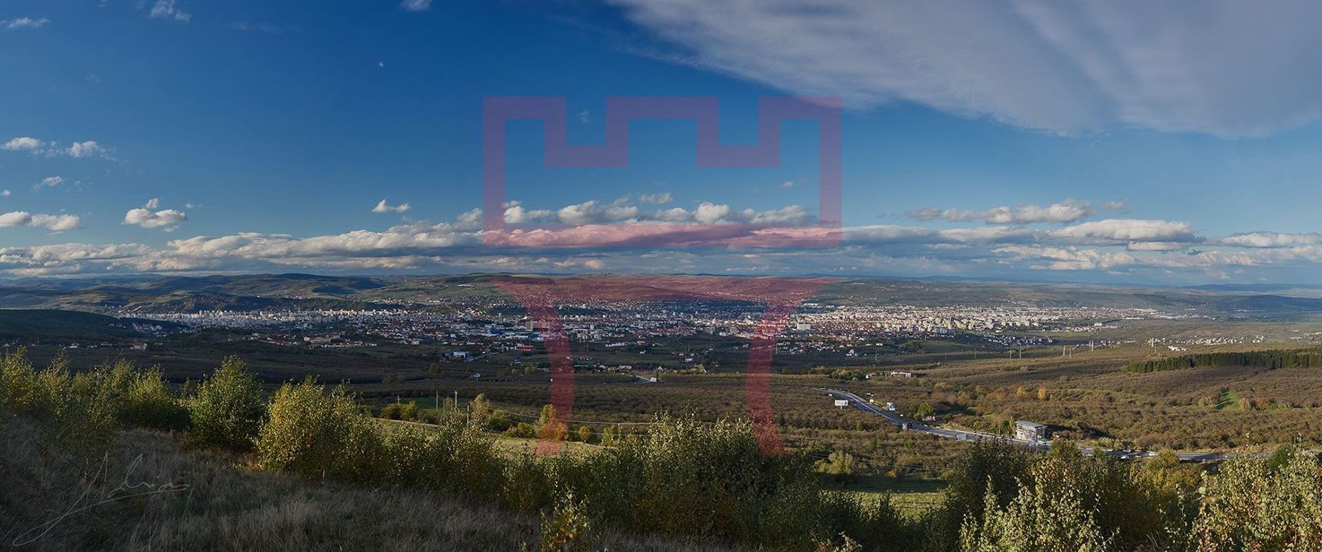 Teren Feleacu  2.800mp parcelabil 4 unitati utilitati asfalt panorama